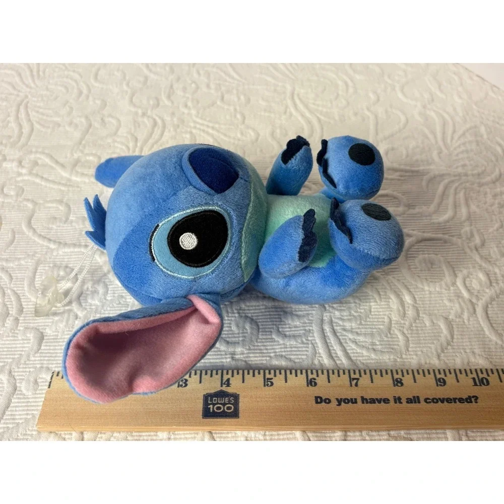 Disney‎ Stitch 8 inch Plush Stuffed Toy Animal Blue With Suction Cup to Hang